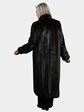 Woman's Natural Deepest  Mahogany Female Mink Fur Coat