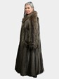 Woman's Vintage Natural Racoon Fur Coat