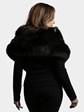 Woman's Dyed Black Fox Fur Wrap