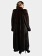 Woman's Natural Mahogany  Female Mink Fur Coat