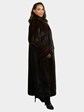 Woman's Natural Mahogany  Female Mink Fur Coat