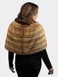 Woman's Golden Pastel Mink Fur Stole