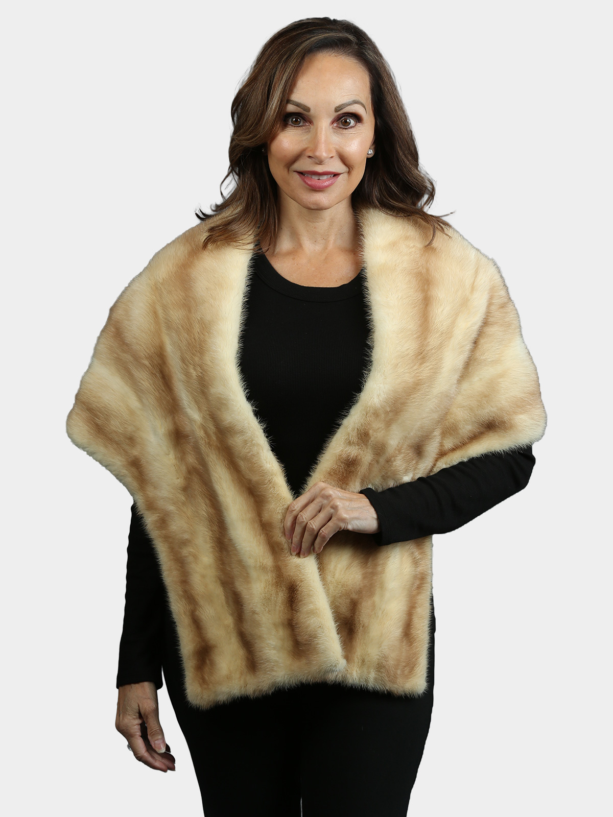 Woman's Vintage Natural Breath of Spring Mink Fur Stole