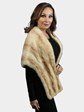 Woman's Vintage Natural Breath of Spring Mink Fur Stole