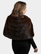 Woman's Vintage Natural Mahogany Female Mink Fur Stole