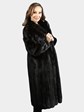 Woman's Deepest Mahogany Female Mink Fur Coat