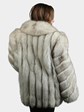 Woman's Natural Blue Fox Fur Jacket