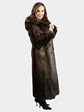 Woman's Natural Medium Tone Beaver Fur Coat with Detachable Hood