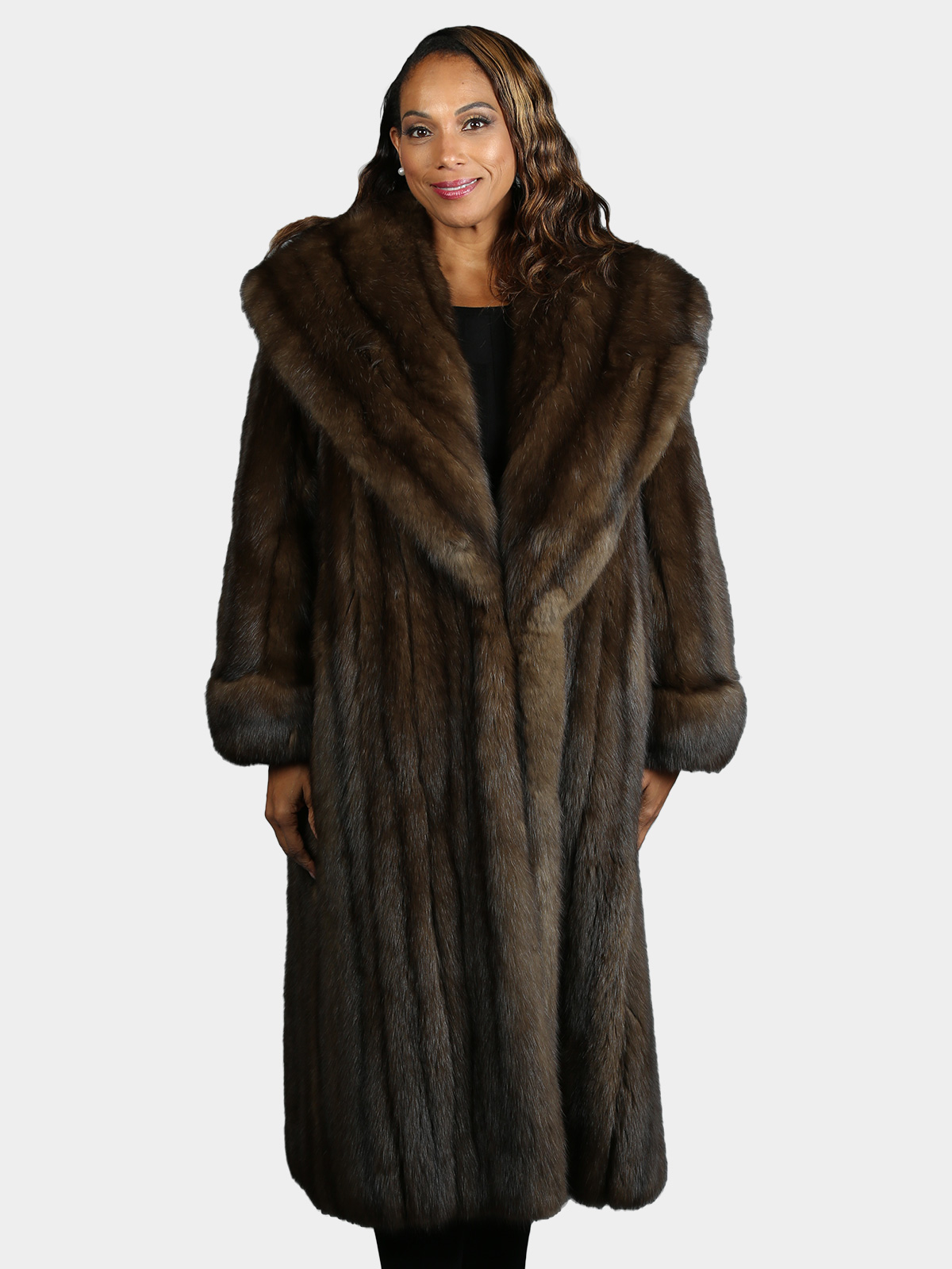 Woman's Natural Russian Sable Fur Coat by Neiman Marcus