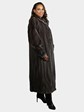 Woman's Natural Blue Iris Female Mink Fur Coat