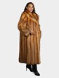 Woman's Plus Size Natural Red Fox Fur Coat