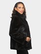 Woman's Natural Dark Mahogany Female Mink Fur Jacket