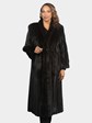 Woman's Deep Mahogany Female Mink Fur Coat