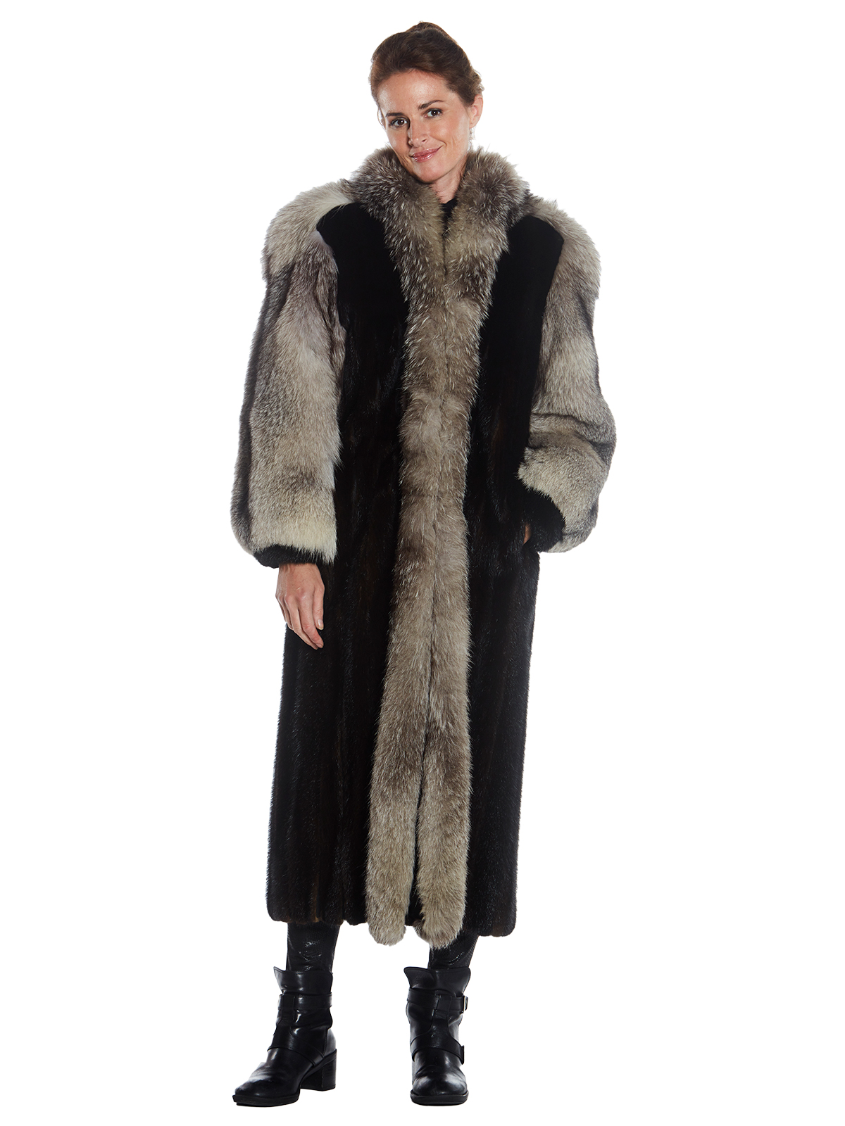 Womens Natural Ranch Mink Coat - Large| Estate Furs