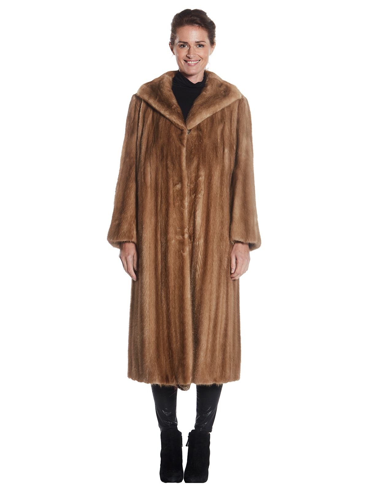 Womens Autumn Haze Mink Fur Coat - XL| Estate Furs