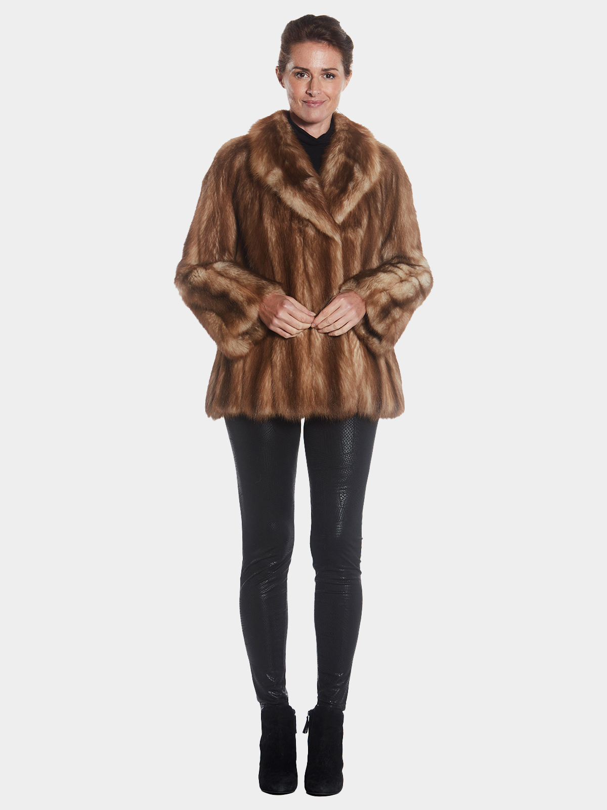 Womens Stone Marten Fur Jacket - Large| Estate Furs