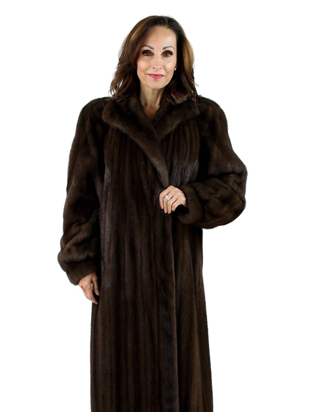 Full Length Ranch Mink Fur Coat - Women's Large | Estate Furs