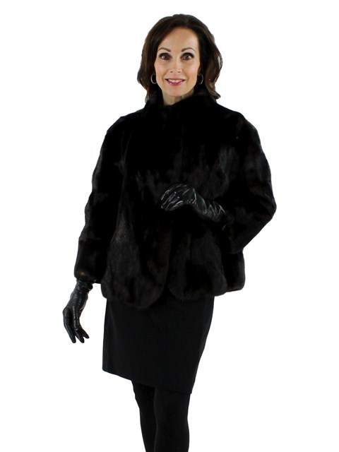 Vintage Dark Mahogany Mink Jacket