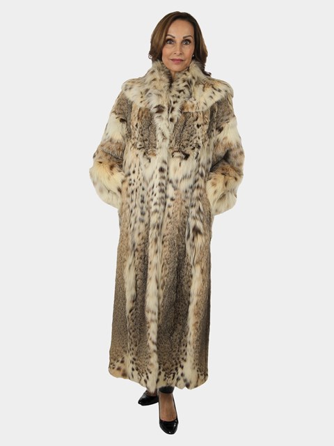 Woman's Cat Lynx Fur Coat