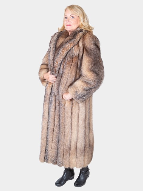 Woman's Crystal Fox Fur Coat