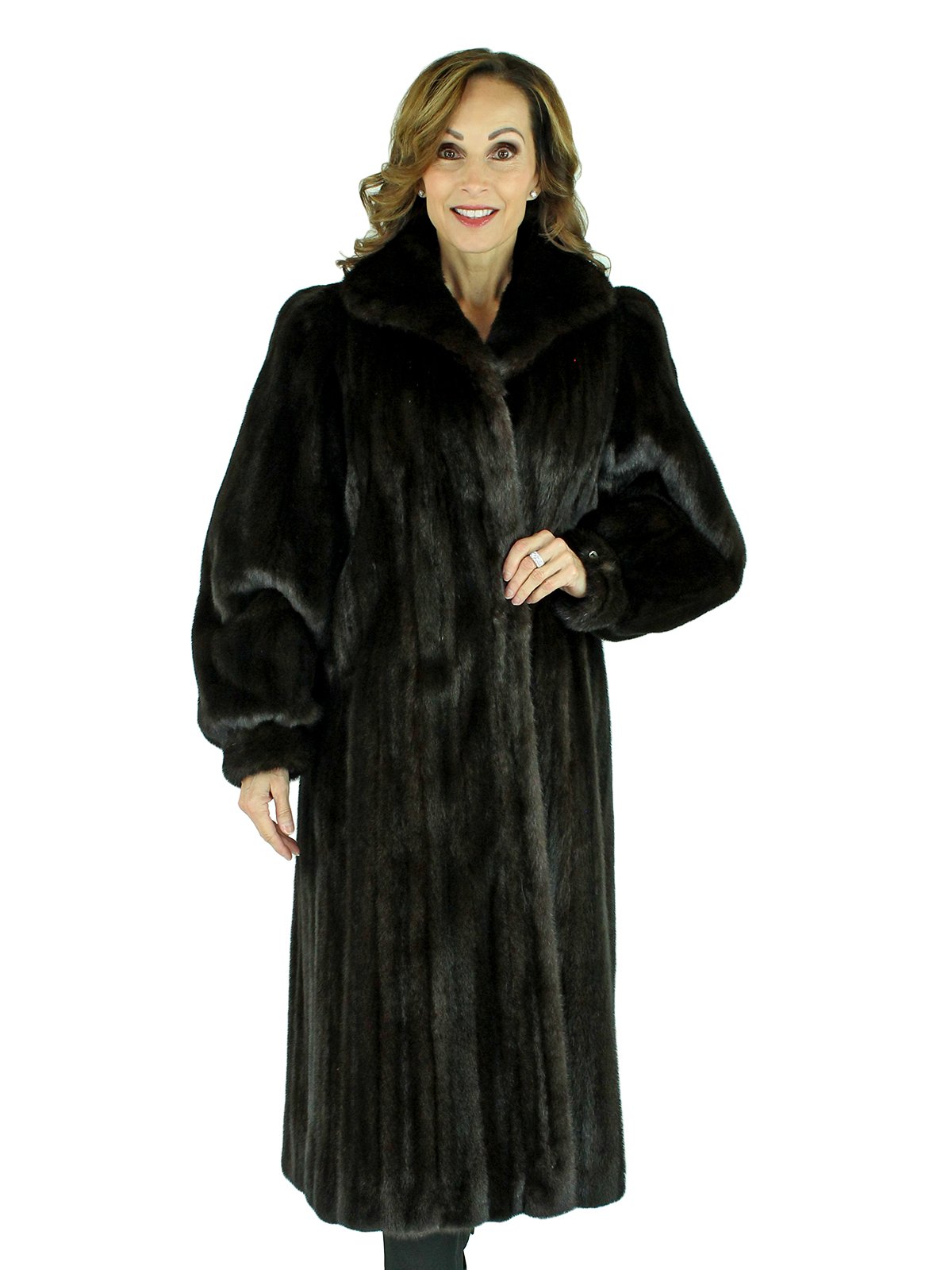 black mink coat