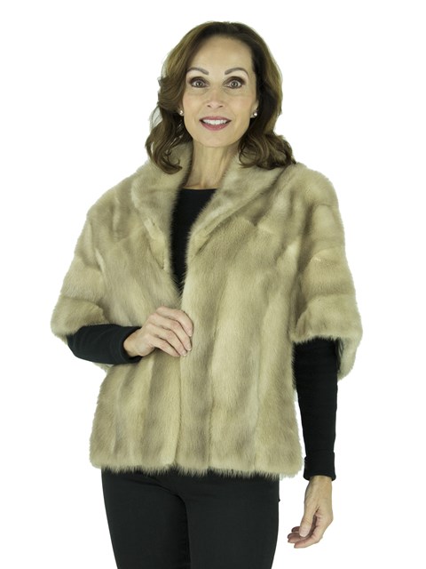 Woman's Vintage Cerulean Mink Fur Stole