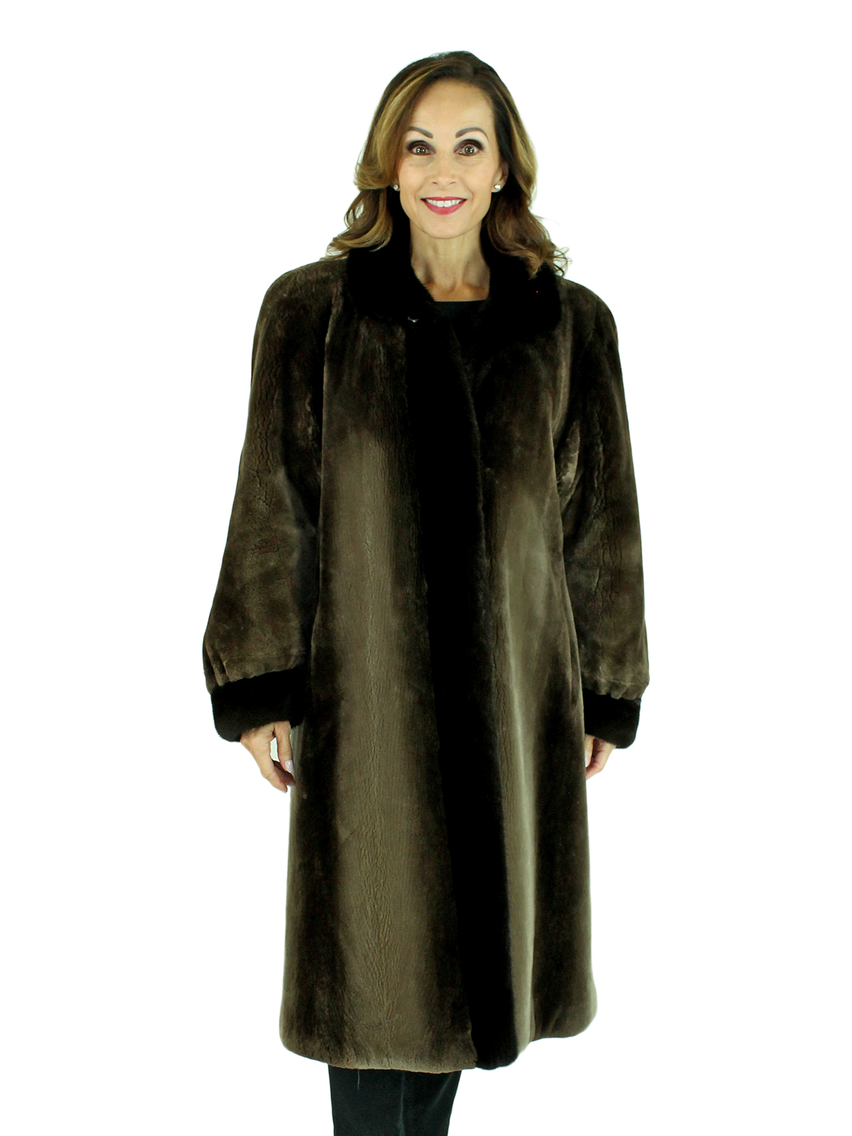 Day Furs Inc. Woman's Louis Feraud Phantom Sheared Beaver Fur Coat