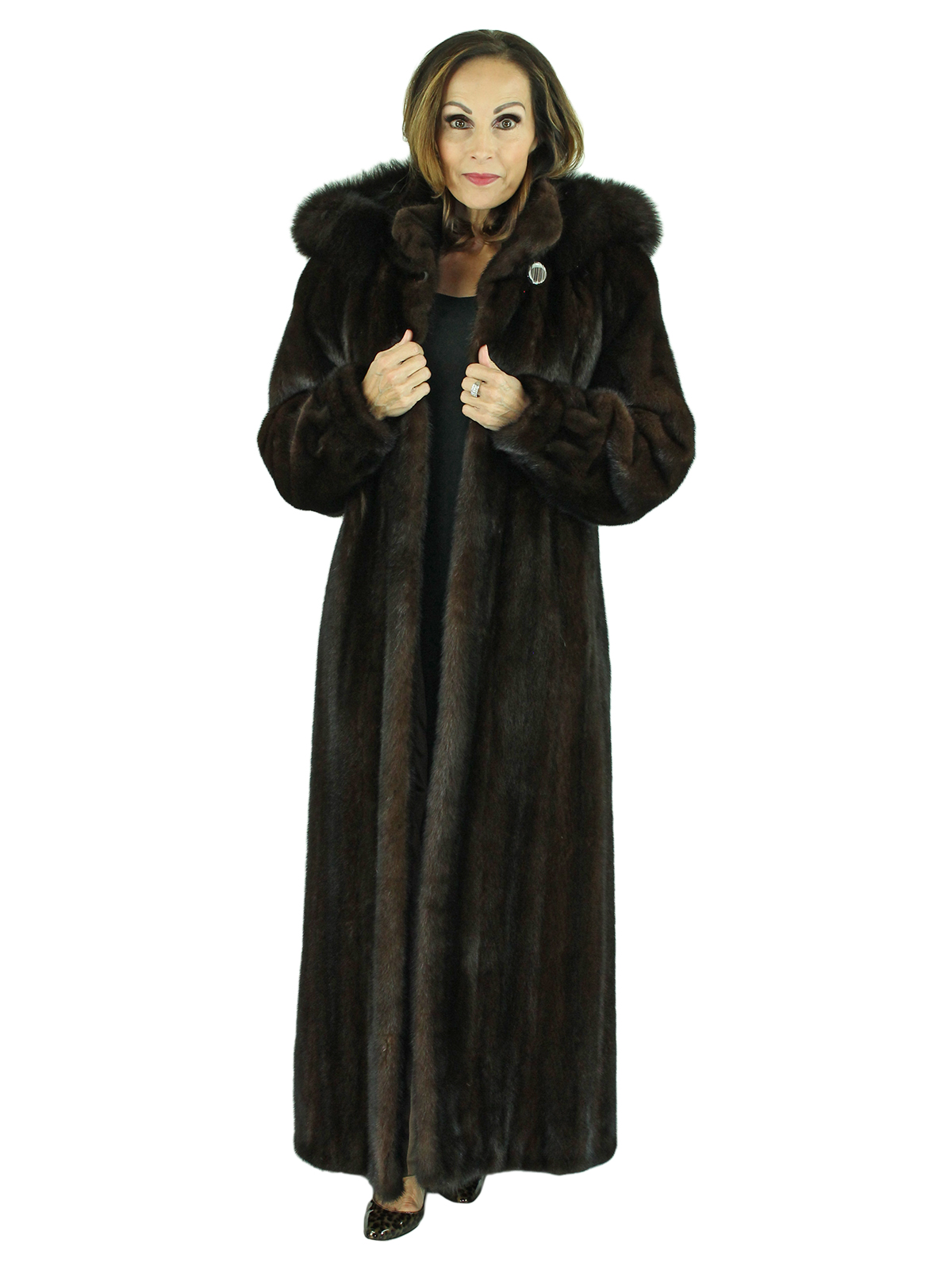detachable fur coat