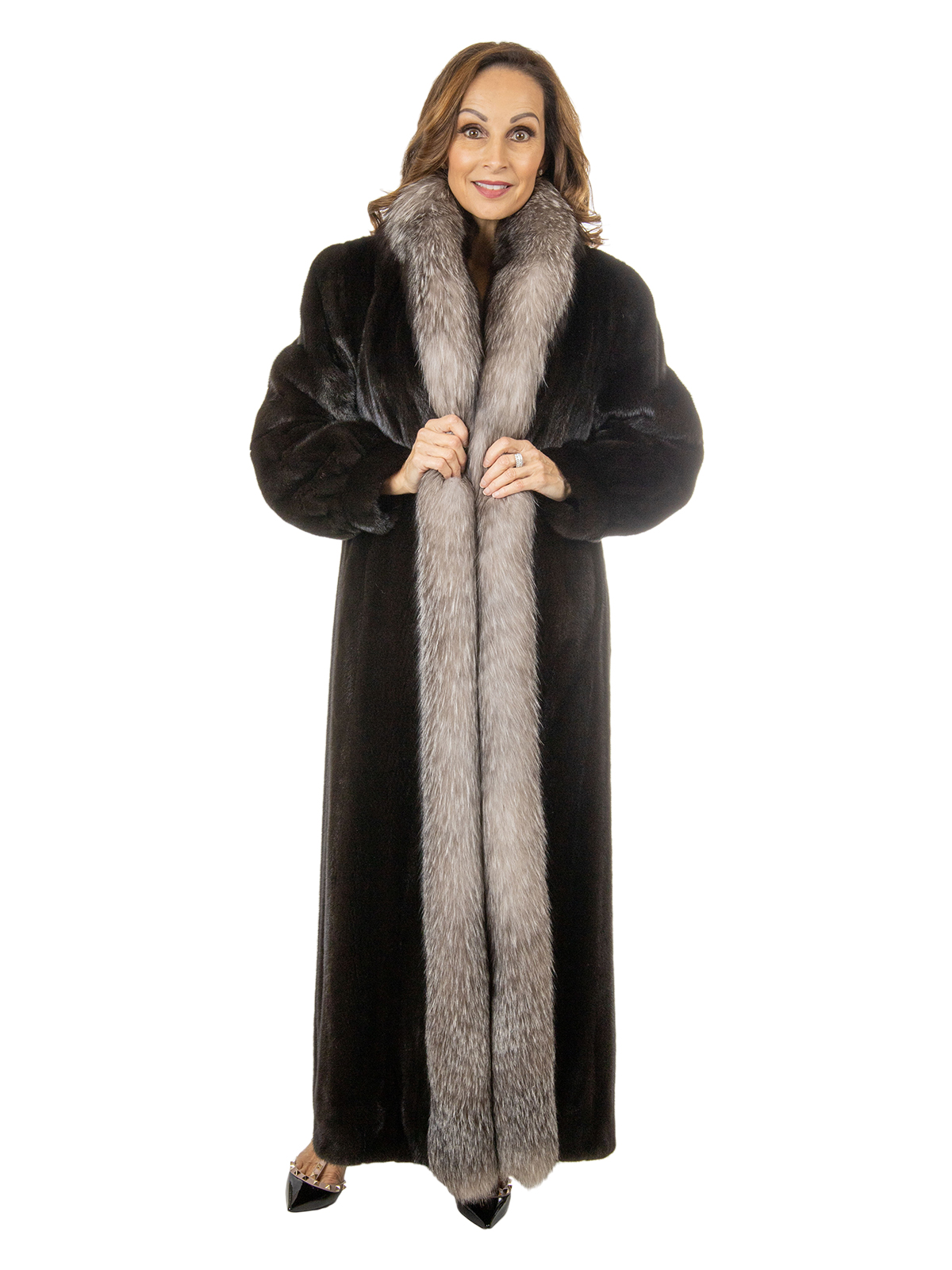 Womens Real Mink Fur Coat Poncho Cape Hood Full Pelt Fur Outwear Oversize  Jacket