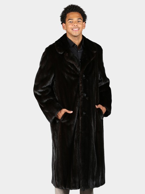 Man's Natural Ranch Female Mink Fur Coat