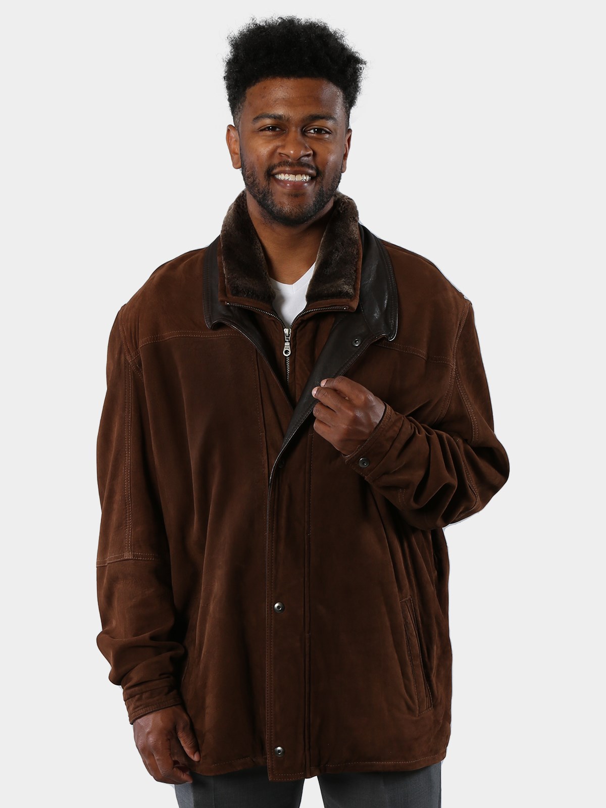 Man's Brown Leather Jacket