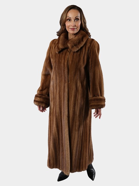 Woman's Demi Buff Female Mink Fur Coat