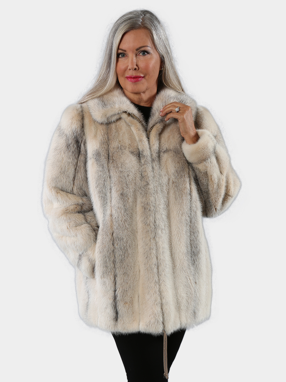 YZ Furture Women's Mink Fur Coat