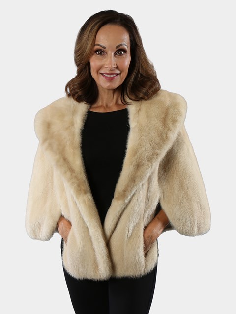 Woman's Tourmaline Mink Fur Stole