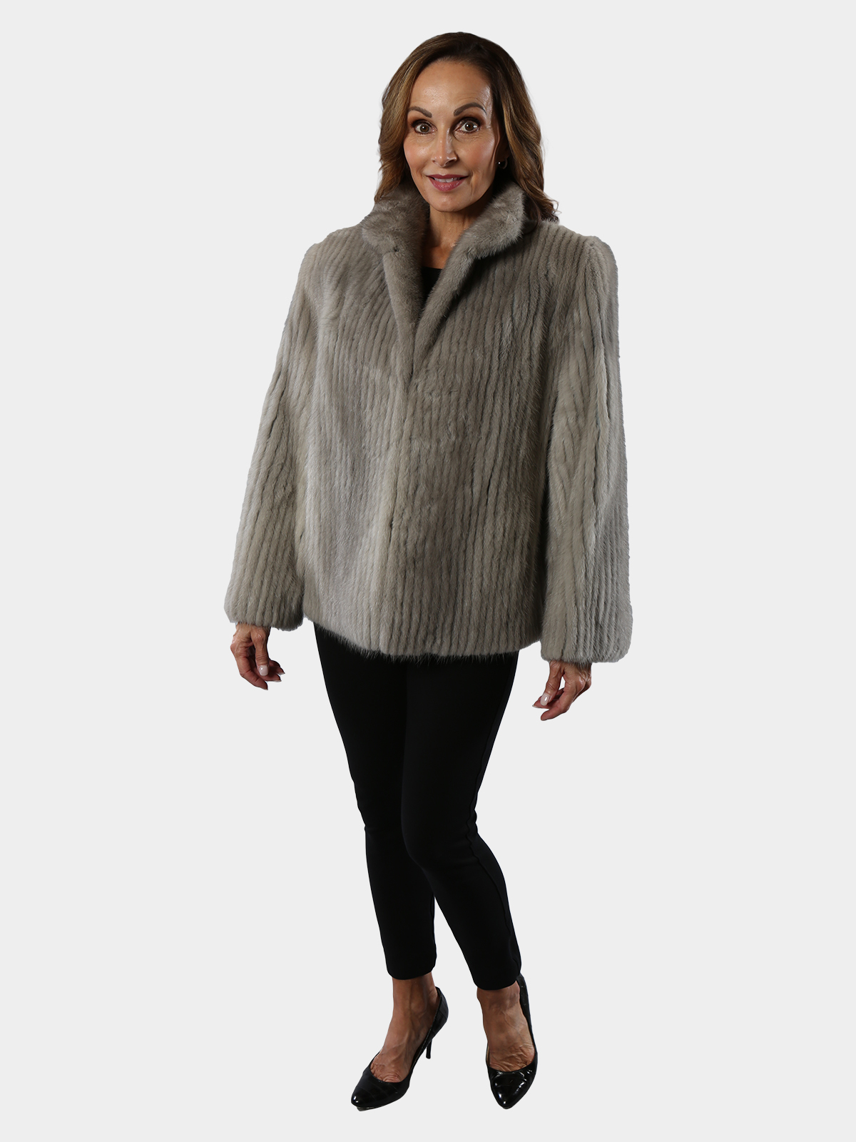 Azurene Mink Fur Jacket - Women's Mink Jacket - Large | Estate Furs