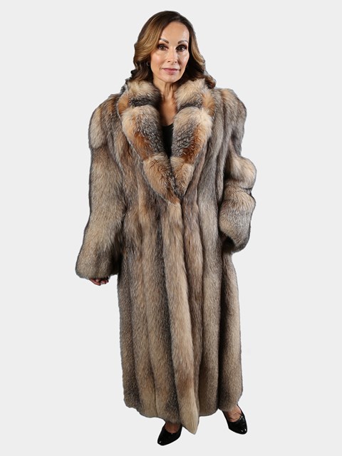 Woman's Crystal Fox Fur Coat