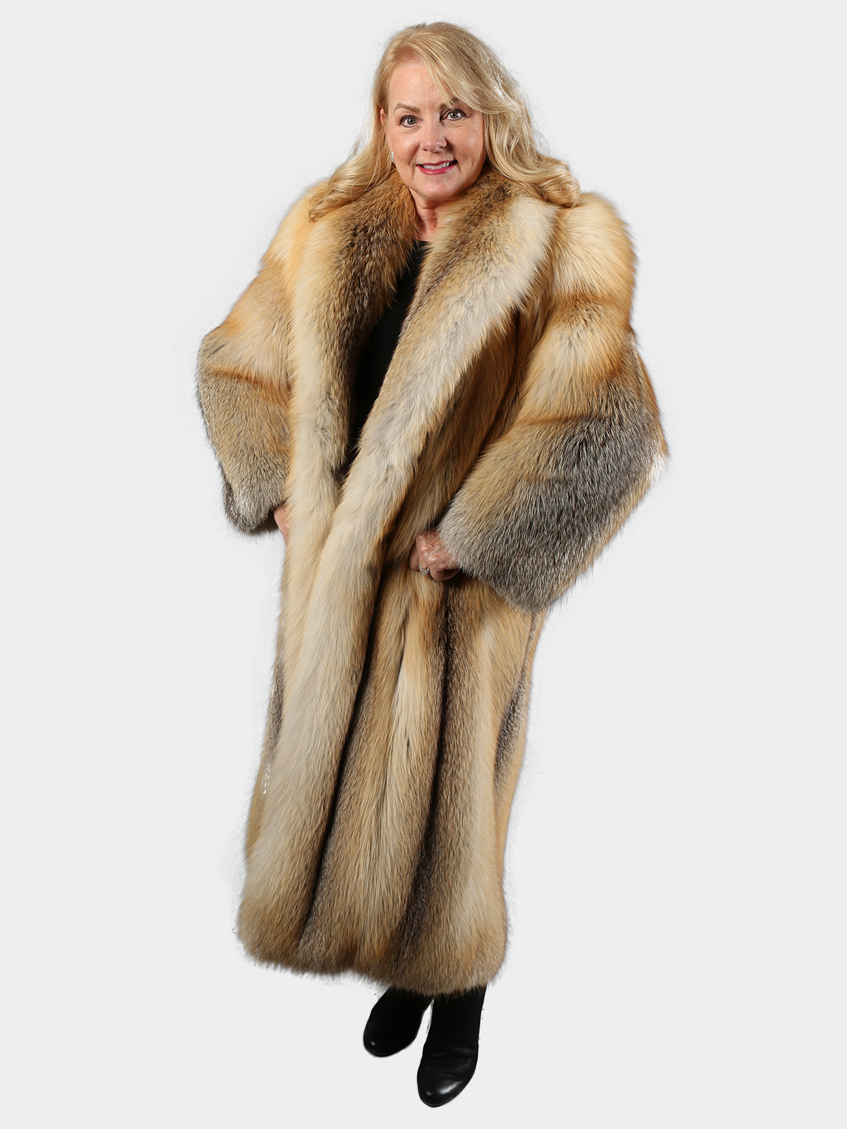 Woman's Natural Red Fur Coat - Estate Furs