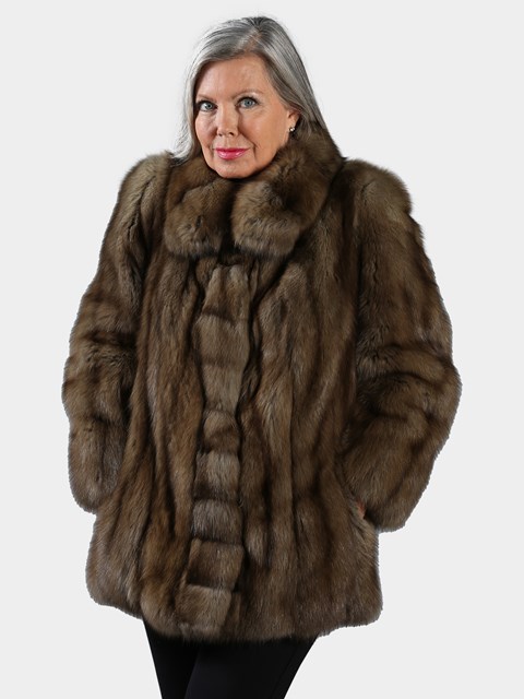 Woman's Natural Sable Fur Jacket