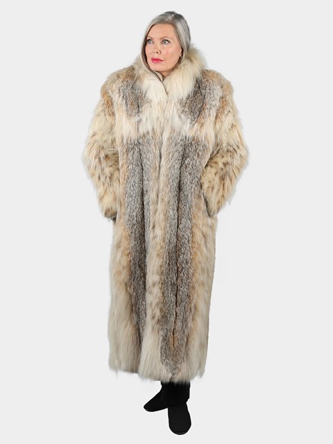 Woman's Natural Canadian Lynx Fur Coat