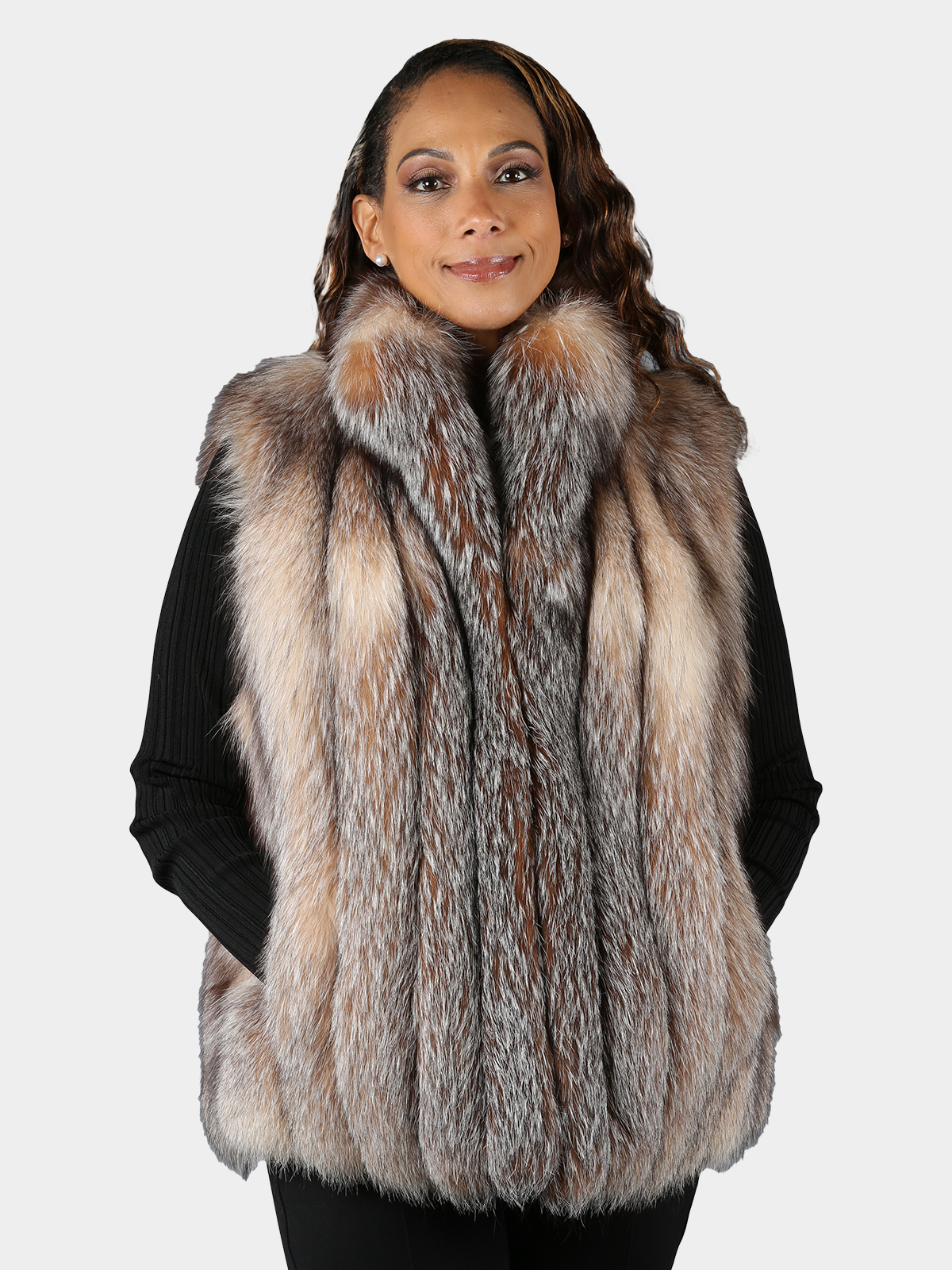 Natural Red Fox Fur Stroller - Women's Fur Stroller - Large | Estate Furs
