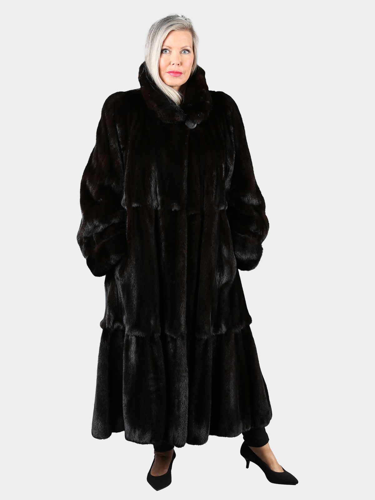 Woman's Natural Red Fur Coat - Estate Furs
