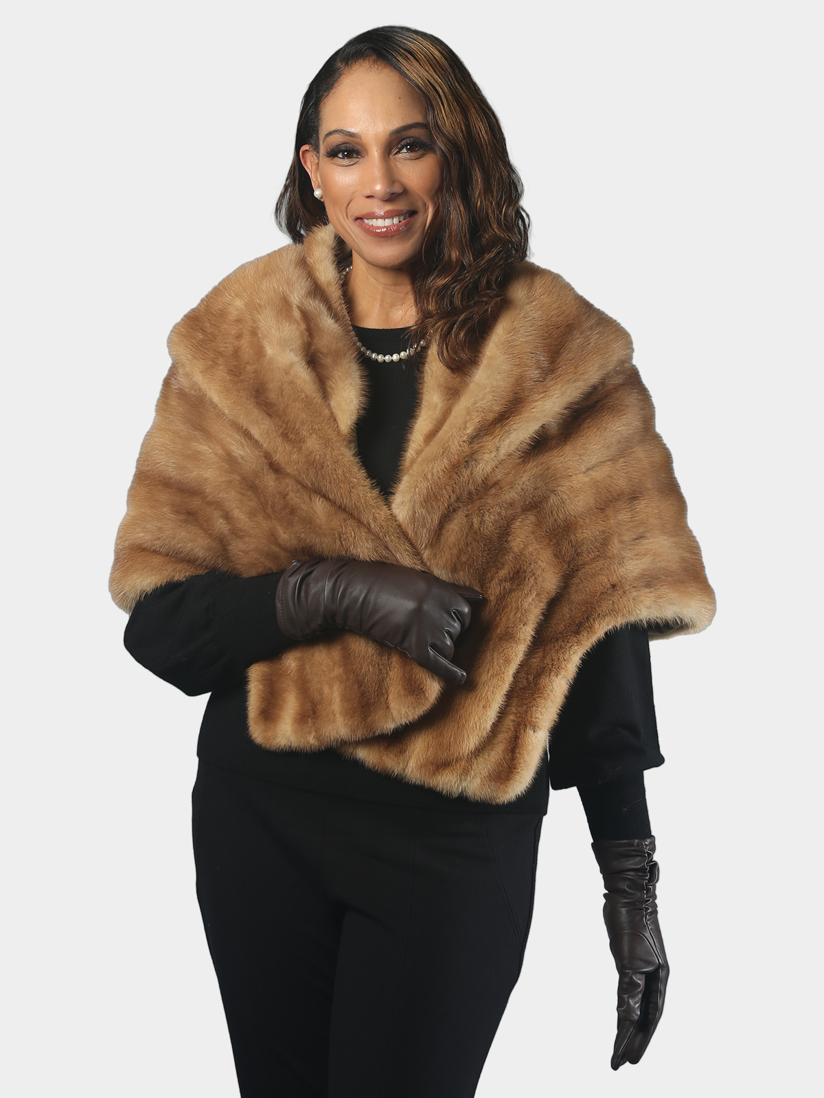 Ladies mink outlet stole