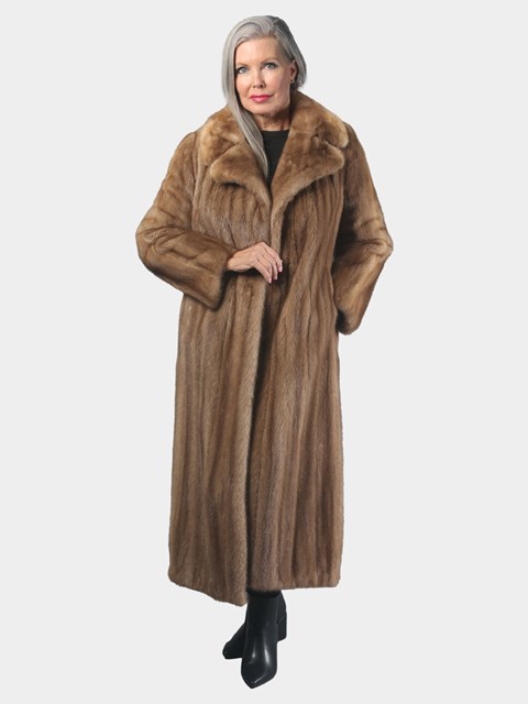 Woman's Vintage Pastel Female Mink Fur Coat