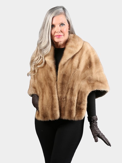 Woman's Vintage Autumn Haze Mink Fur Stole