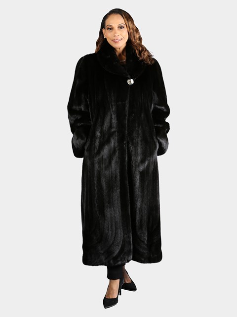 Woman's Plus Size Givenchy Ranch Female Mink Fur Coat