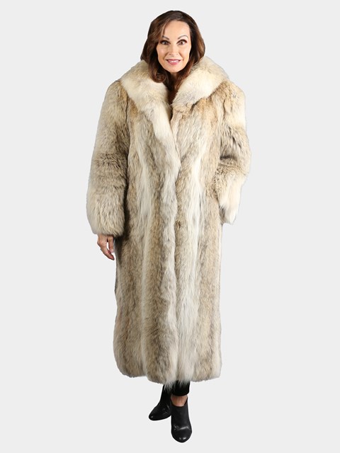 Woman's Natural Coyote Fur Coat