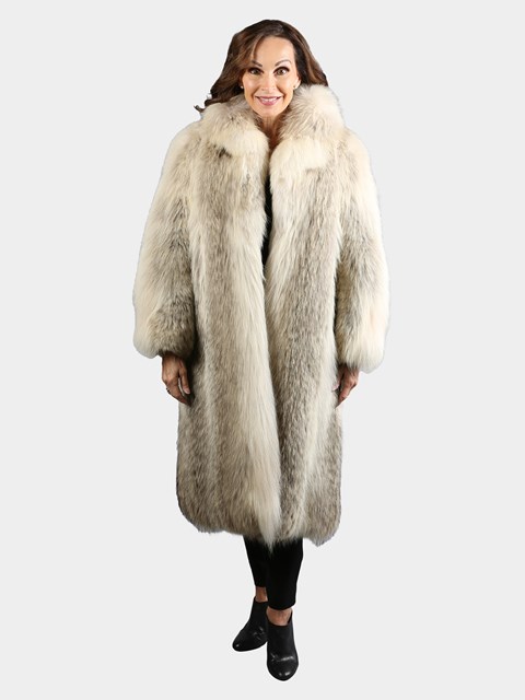 Woman's Natural Coyote Fur Coat