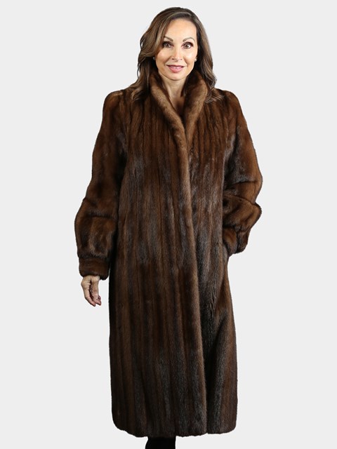 Woman's Natural Lunaraine Mink Fur Coat