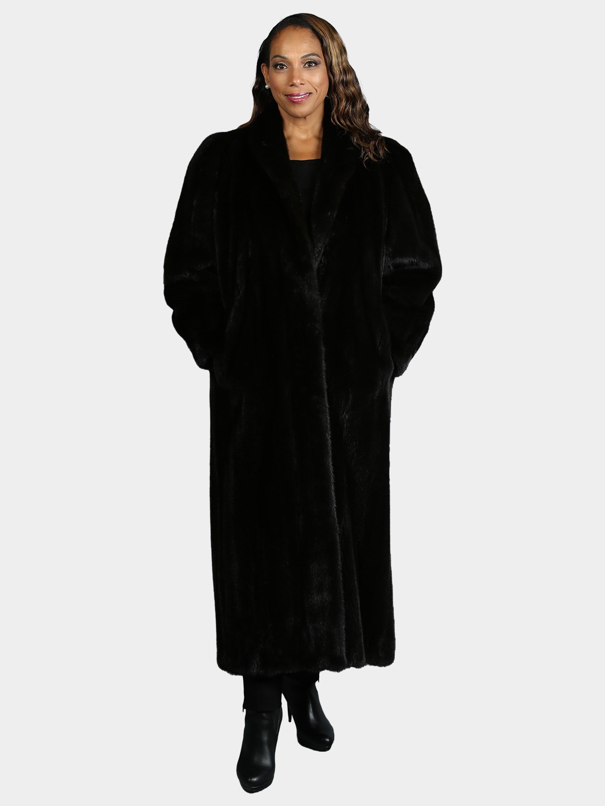 Woman's Natural Ranch Mink Fur Coat