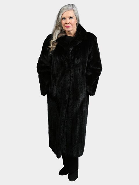 Woman's Natural Ranch Mink Fur Coat